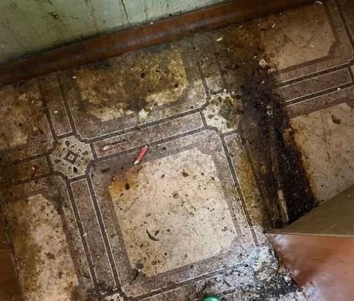 Санузел с известковым налётом до уборки в Севастополе