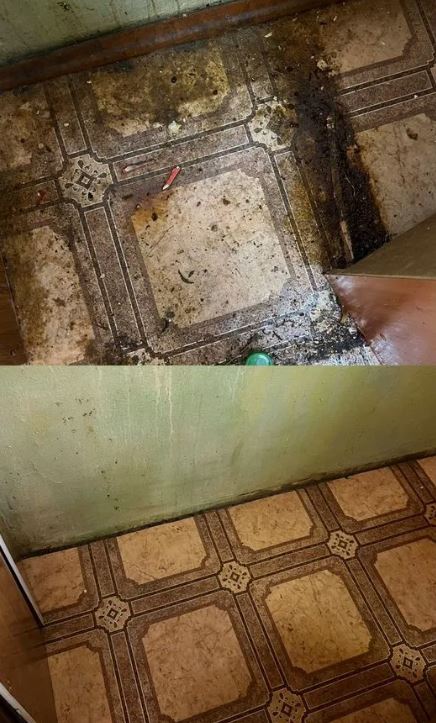 Результат мытья окон от морской соли в Севастополе